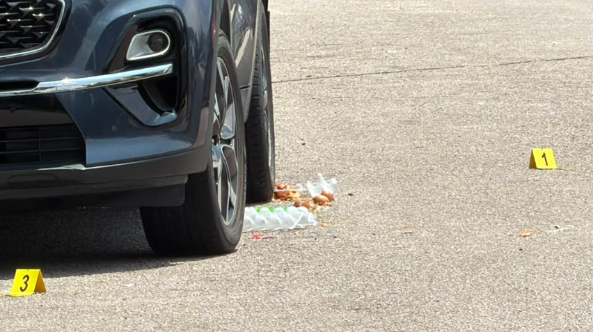 man shot eggs