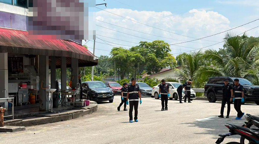 man shot eggs
