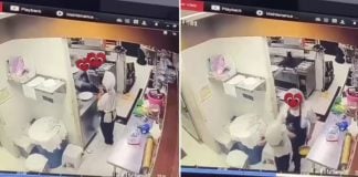 chef slapping intern