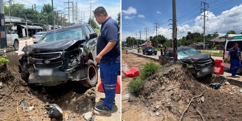 driver crashes sneezing