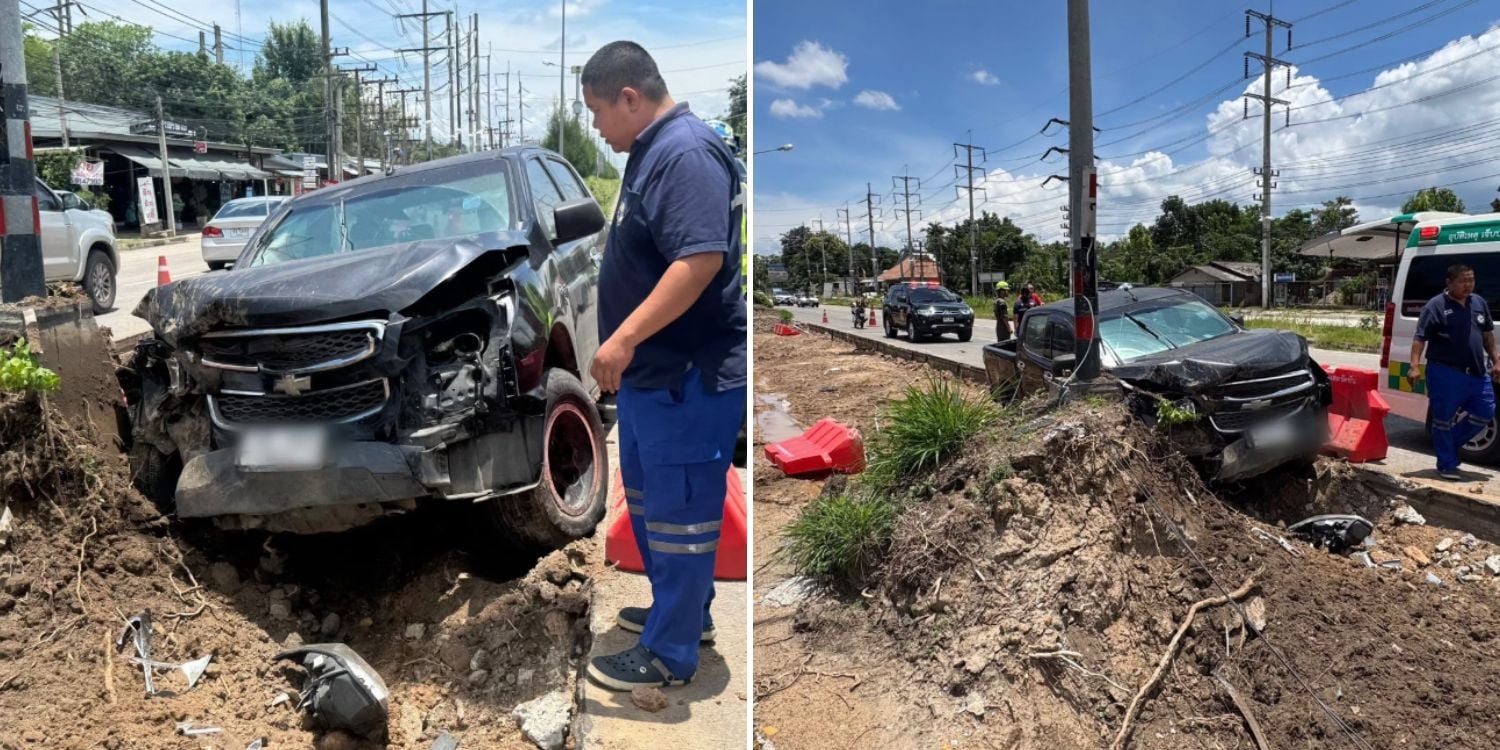 driver crashes sneezing