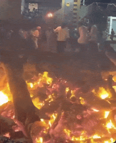 man fire ritual