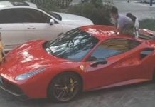 ferrari damaged children slide