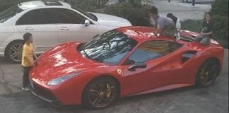 ferrari damaged children slide