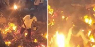 man fire ritual