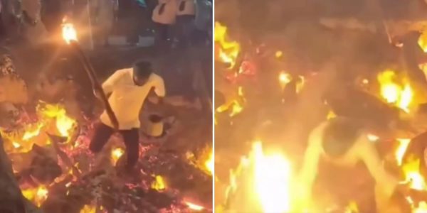 man fire ritual