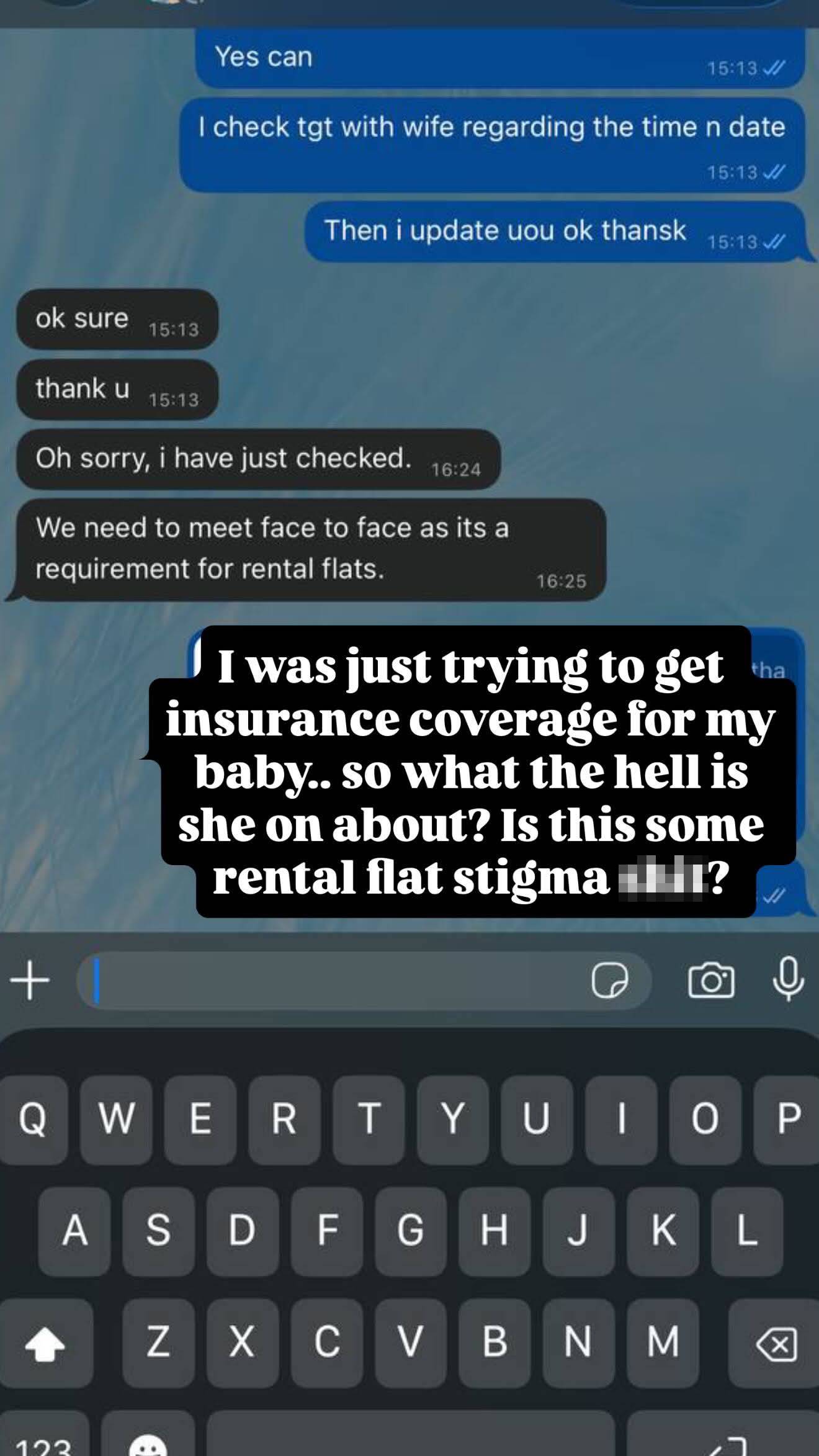 insurance agent rude rental flat