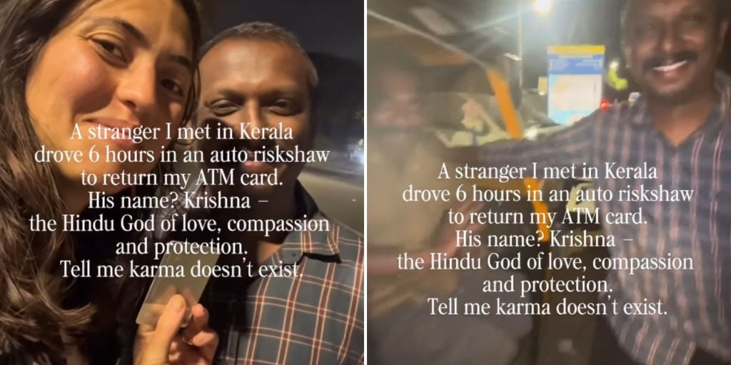 man returns tourist debit card
