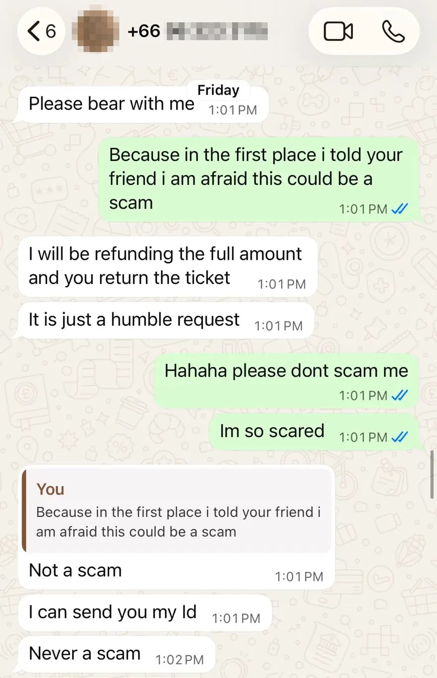 exo ticket scam