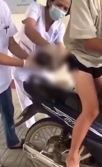 woman birth motorcycle