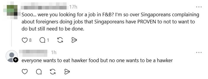 foreigners food court singapore