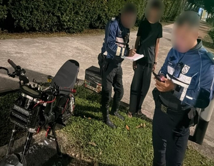 17 cyclists fined