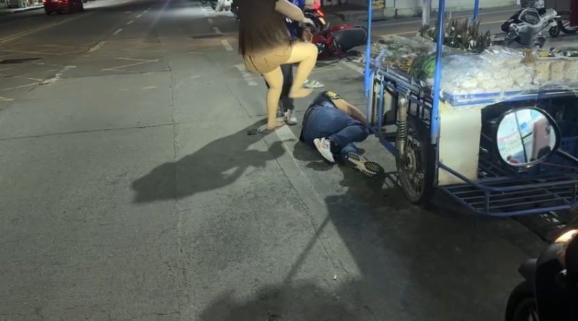 man beaten girlfriend