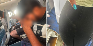 woman molested flight