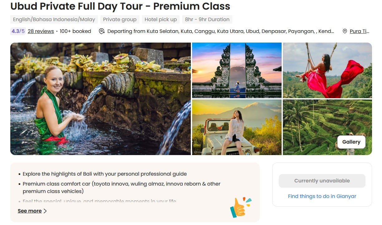 bali tour honeymoon