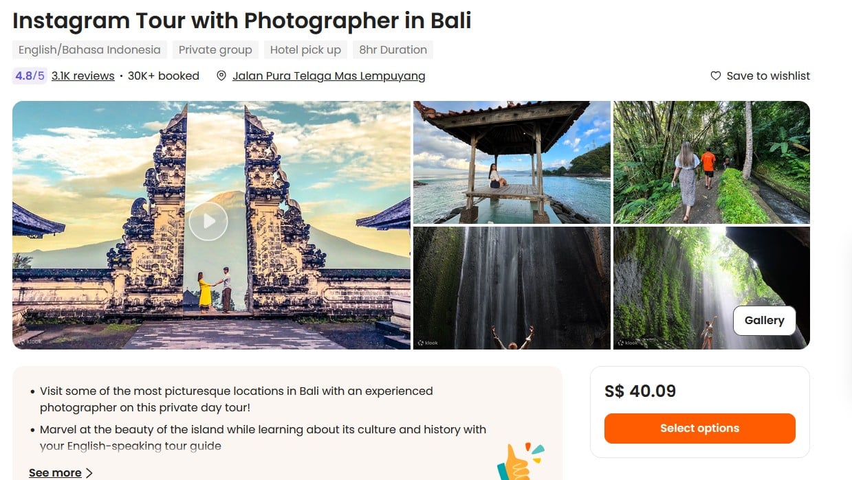 bali tour honeymoon