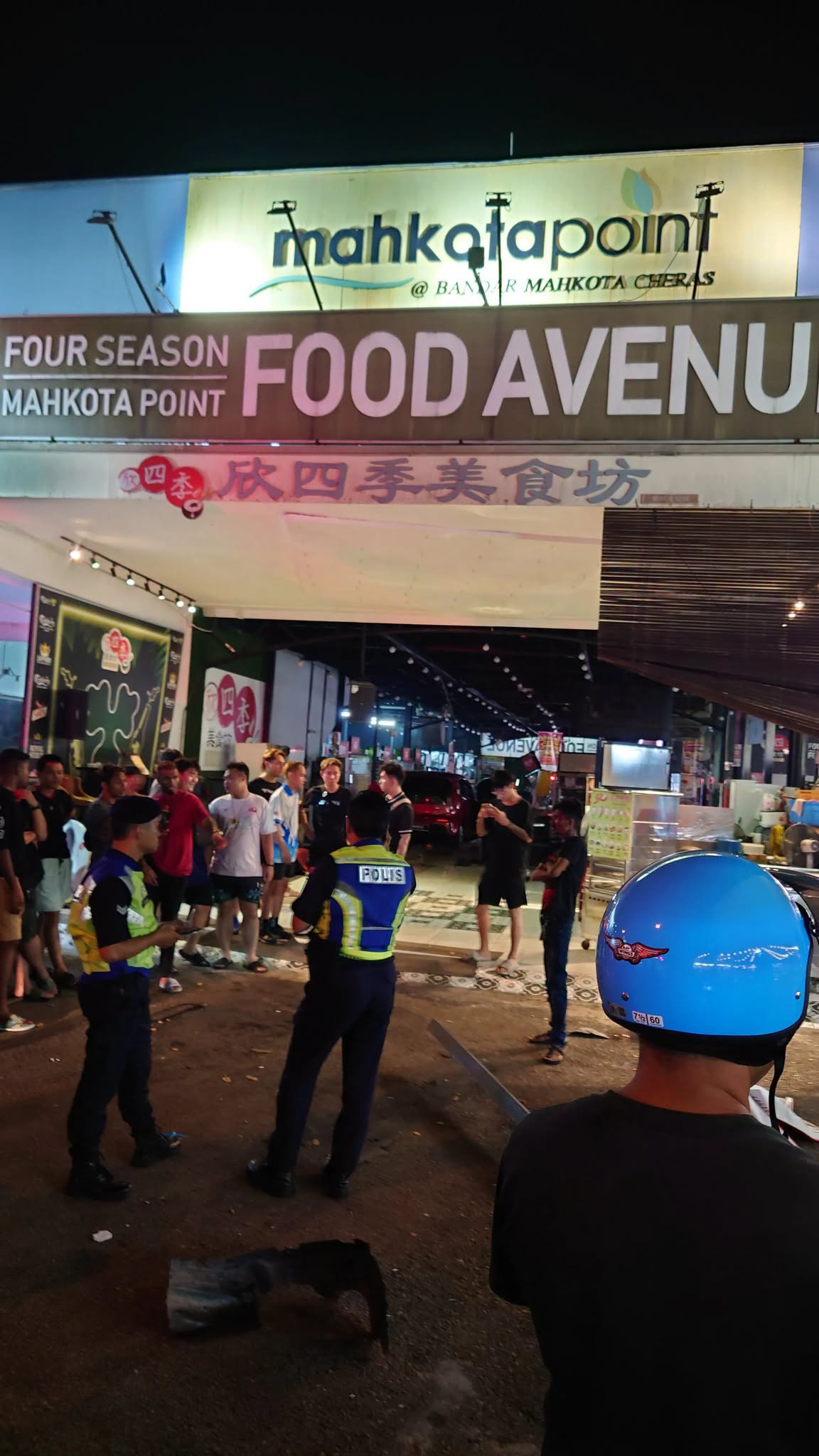 car crashes food court (1)