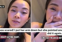 daughter pointing