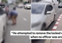 driver clamped tyre