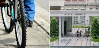 serviceman bicycle pedestrian