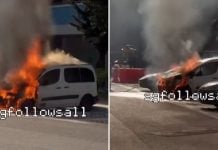 van fire pasir ris