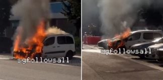 van fire pasir ris
