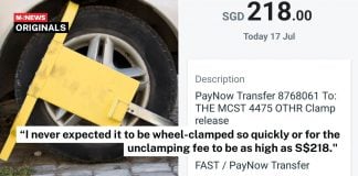 vehicle wheel-clamped