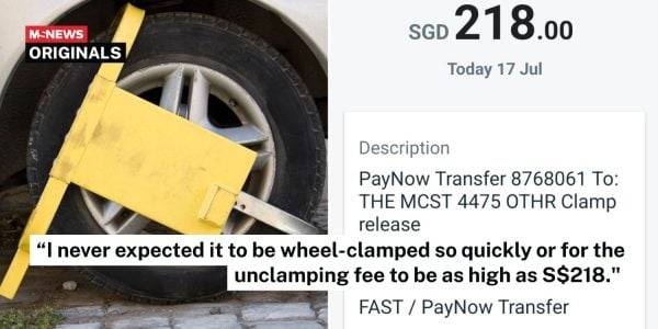 vehicle wheel-clamped