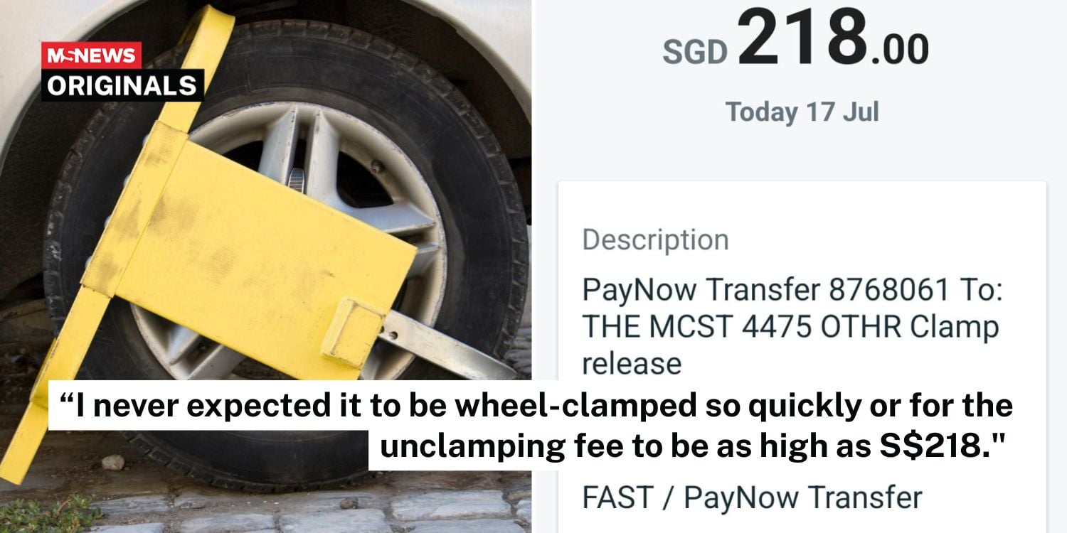 vehicle wheel-clamped