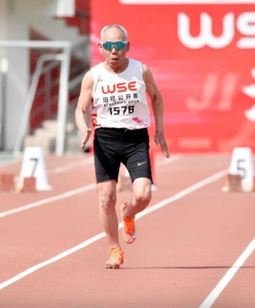 92-year-old long jump