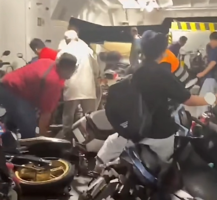 ferry collides penang