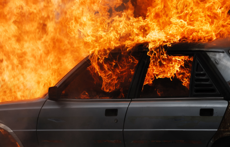 plumber car fire