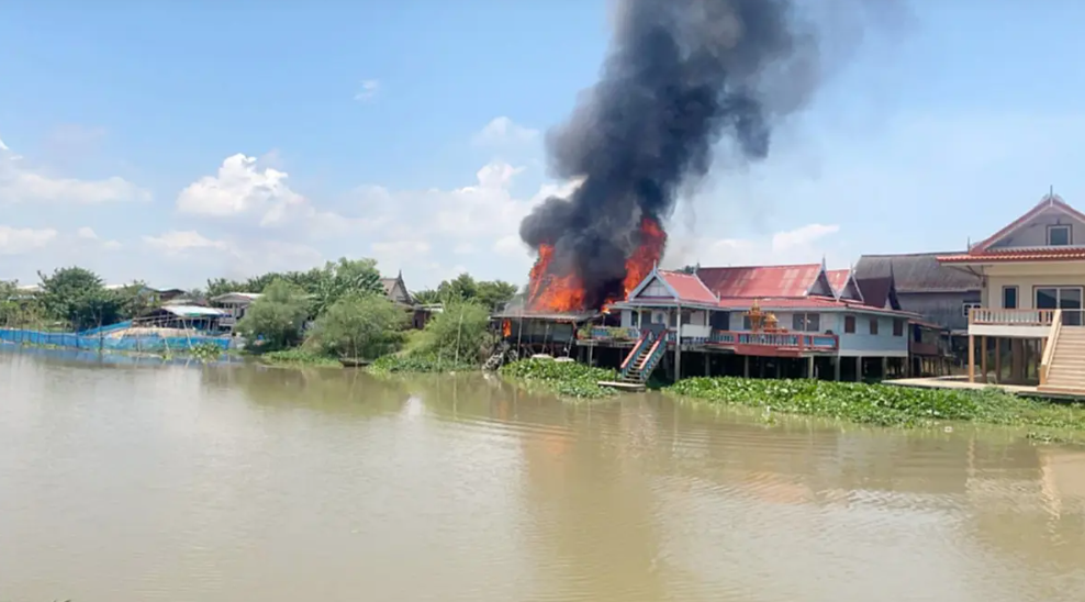 100-year-old house fire