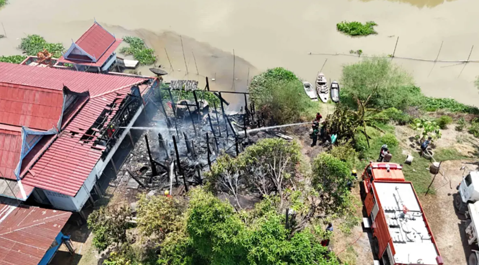 100-year-old house fire