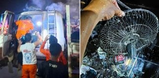 driver truck fire