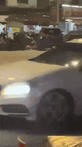singapore-registered car rammed