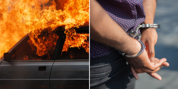 plumber car fire