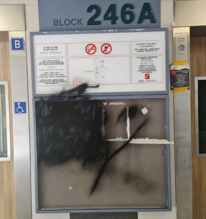 contractor spray notice board