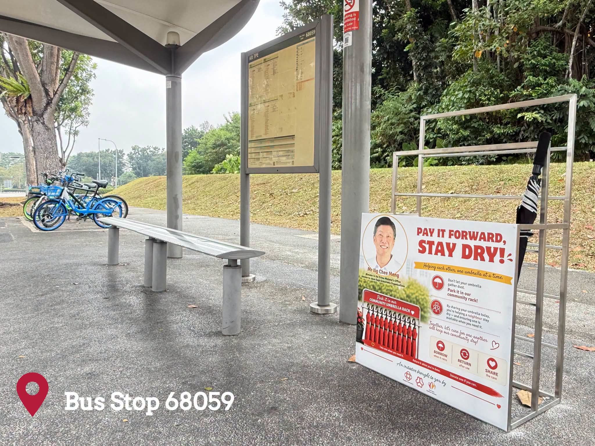 umbrella racks jalan kayu