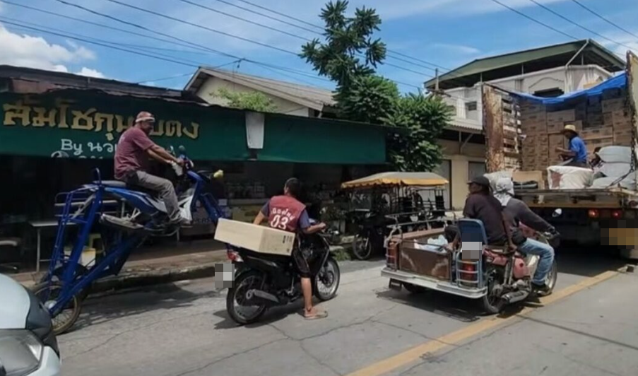 sidecar motorcycle floodwaters