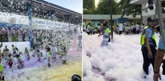 electrocuted bubble fun run
