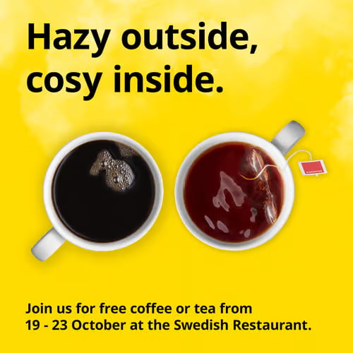ikea free coffee tea haze