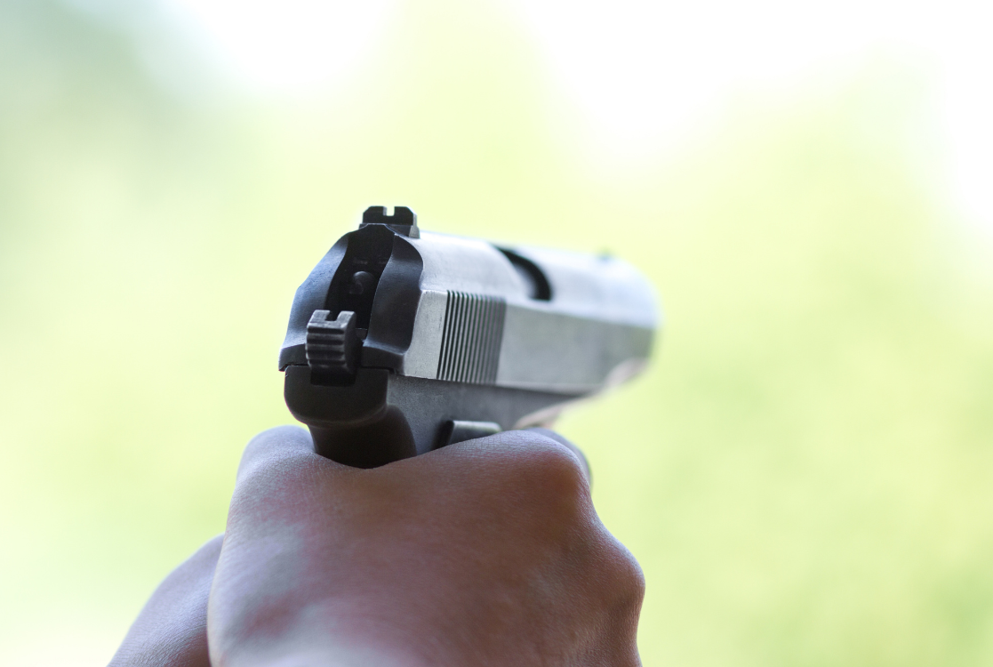 woman husband gun