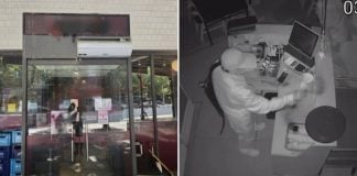 korea restaurant vandalised