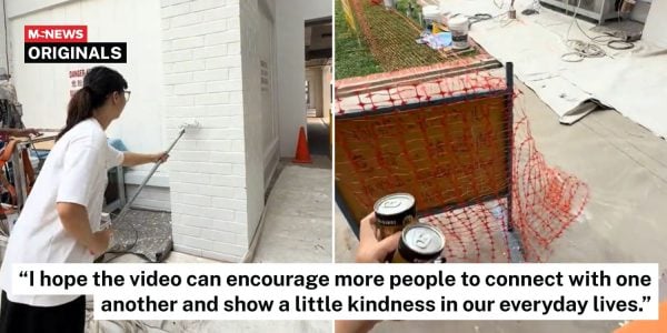 painting HDB block wall