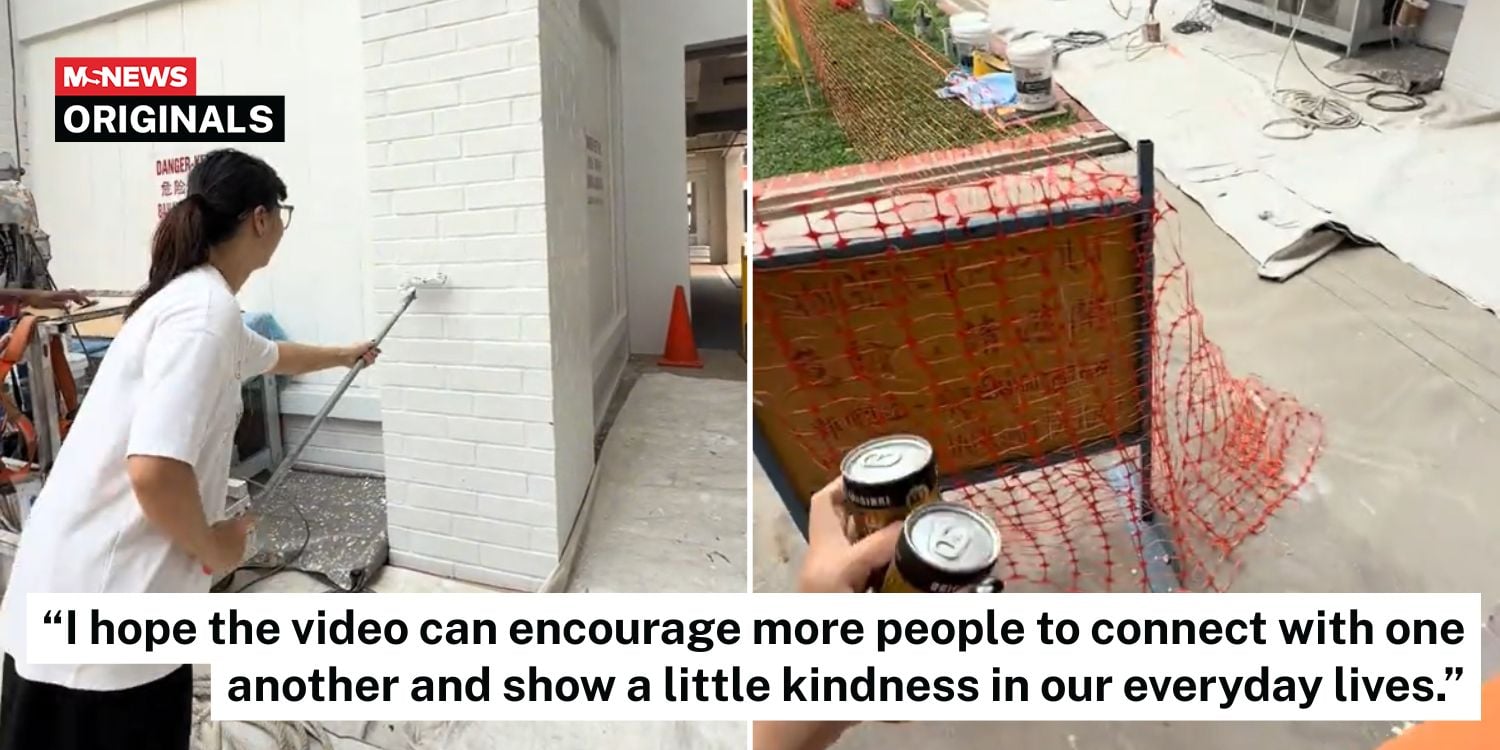 painting HDB block wall
