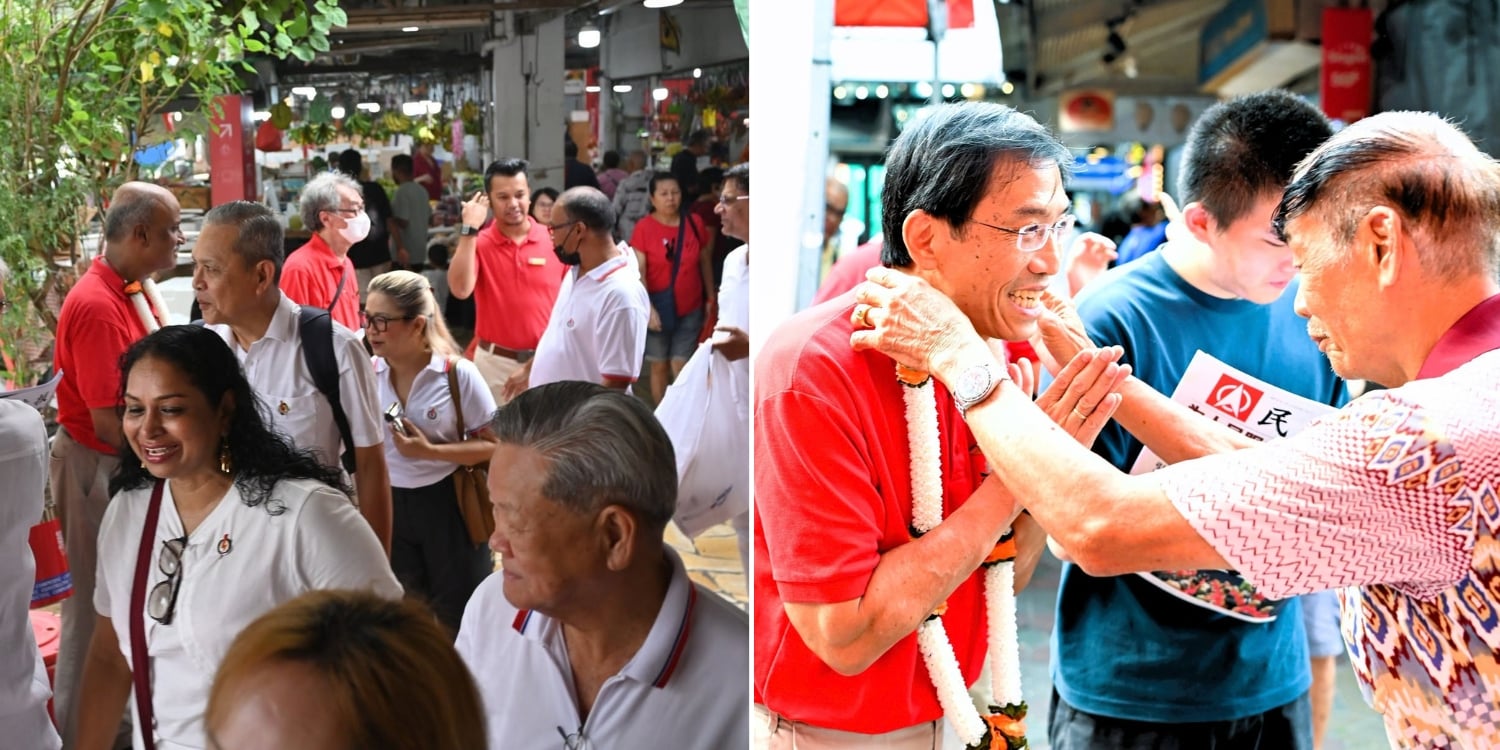 Chee Soon Juan alleged that an SDP member was prodded and PAP entourages tailed them during a newspaper sale in Chong Pang.