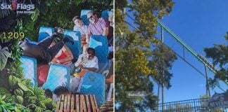 six flags rollercoaster