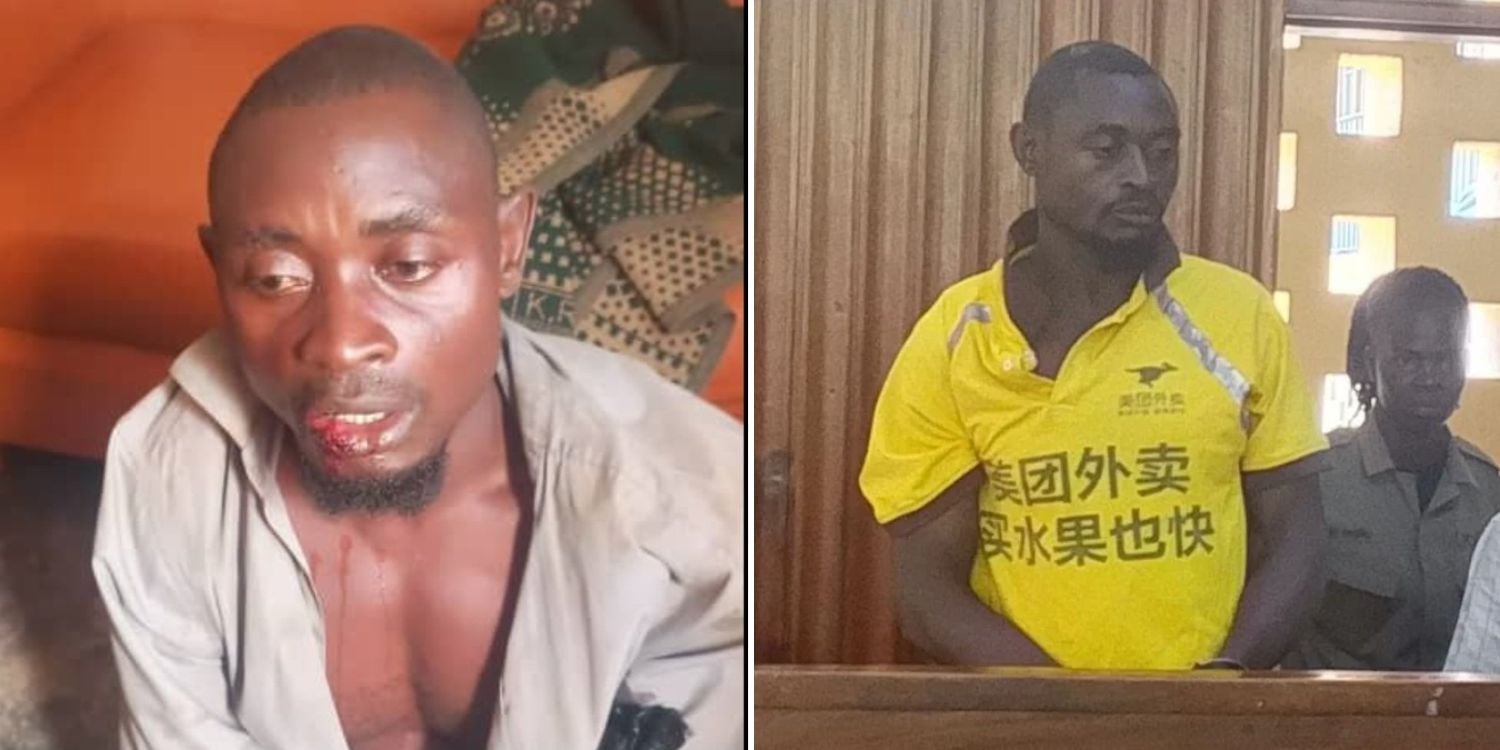uganda man cannibalising